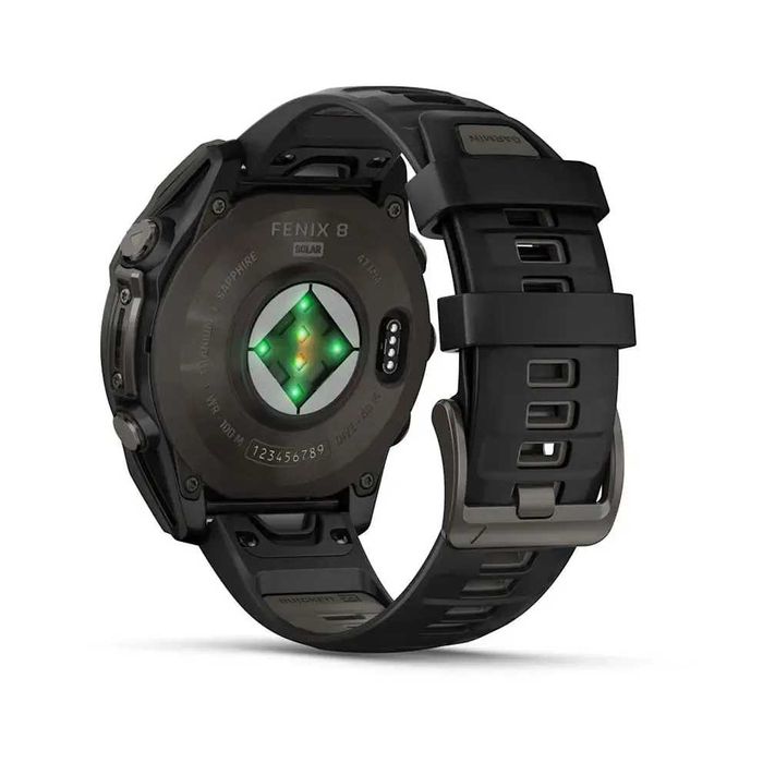 Garmin Fenix 8 47мм Sapphire Solar карбоновий титановий 010-02906-11