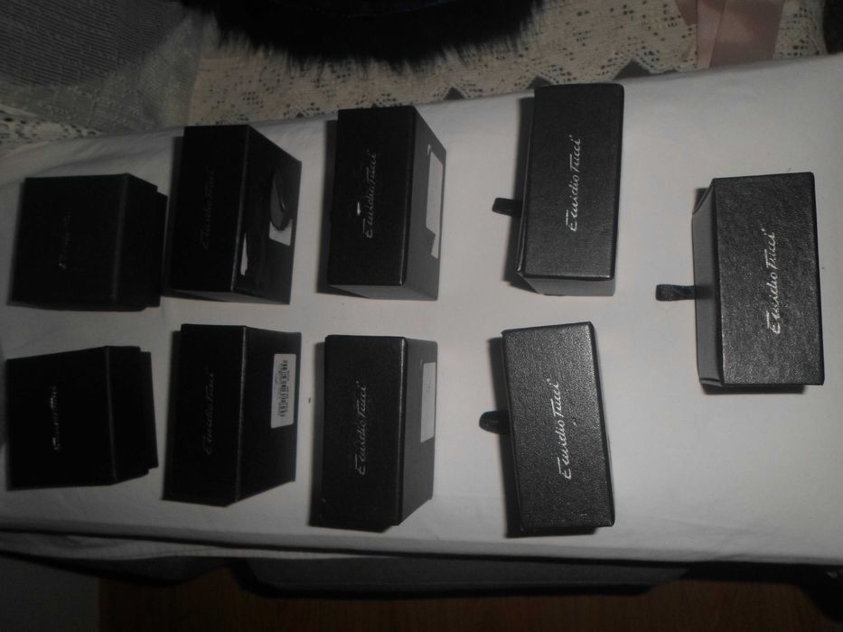 alfinetes para gravatas e botões de punho marca EMIDIO TUCCI novos