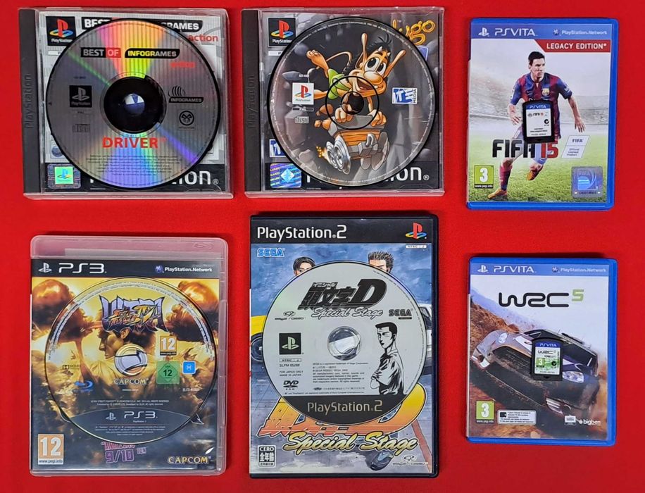 Pack 6 jogos - Portes GRATIS