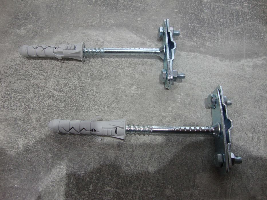 Zestaw 2 sztuki uchwyt  ścienny zacisk mocowanie do bednarka uziom