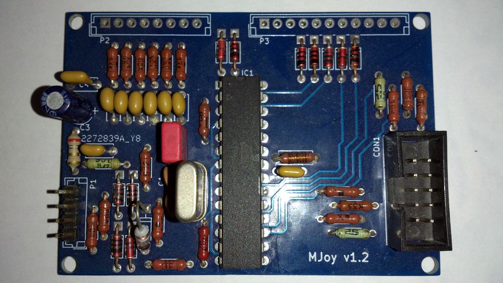 Плата контролера для РУД (6 осей, 28 кнопок)