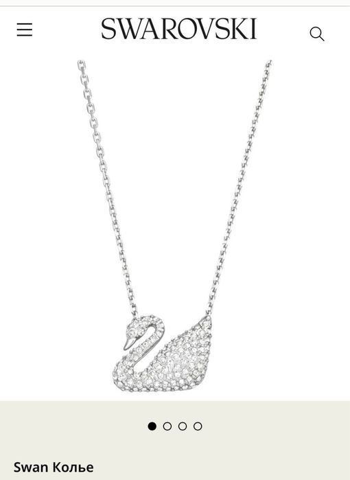 swarovski iconic swan pendant з фірмовим пакуванням