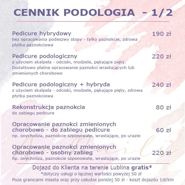 MOBILNA kosmetyczka podolog kosmetolog