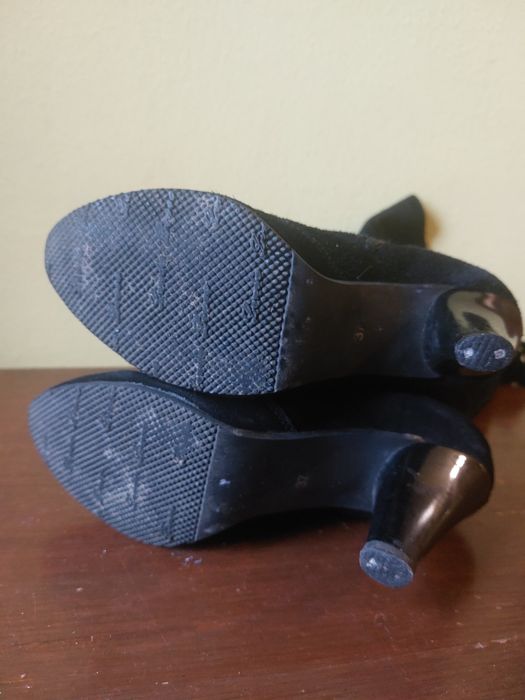 Сапоги замшеві зимові