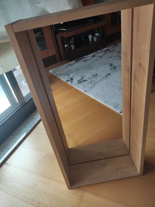 Cubo com Espelho em madeira novo