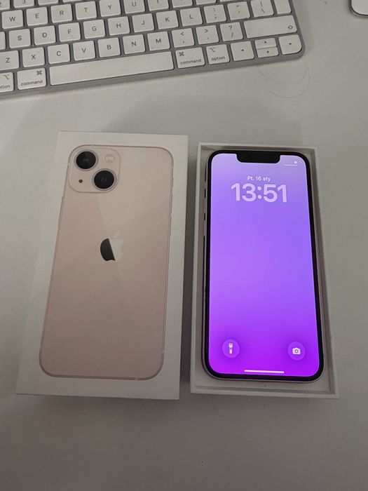iPhone 13 mini 256gb Pink Idealny Bateria 100%