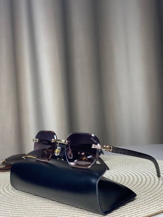 Сонцезахисні окуляри Cartier 7052 безободкові унісекс
