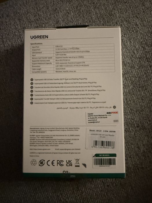 Czytnik kart SD/microSD UPGREEN