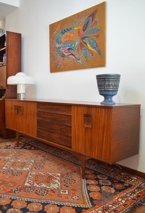 aparador Mid century em mogno e pau santo