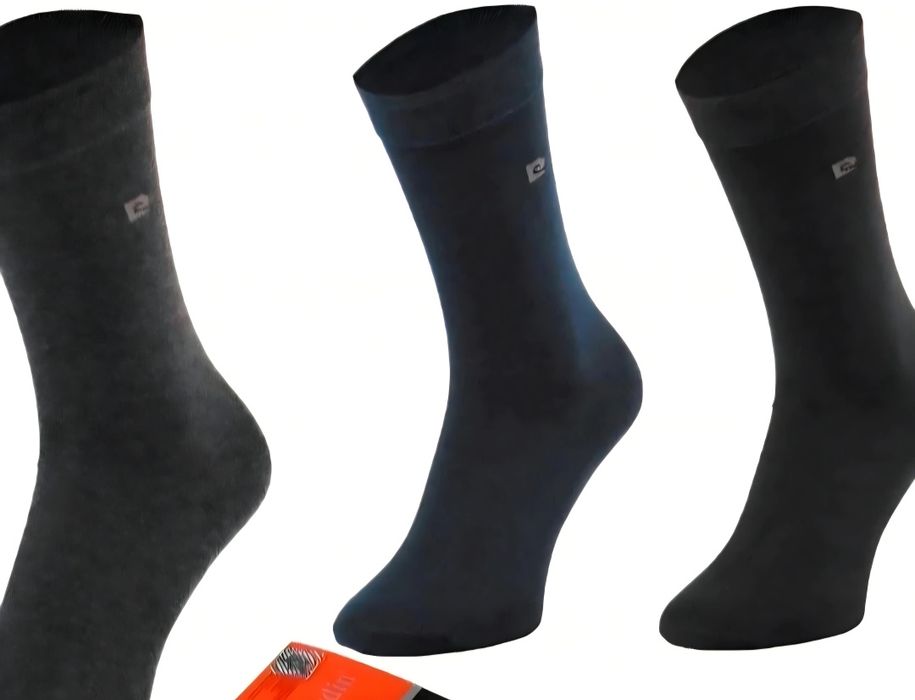 OKAZJA! Zestaw 3x markowe skarpety PIERRE CARDIN garnitur 43 r 44 r 46