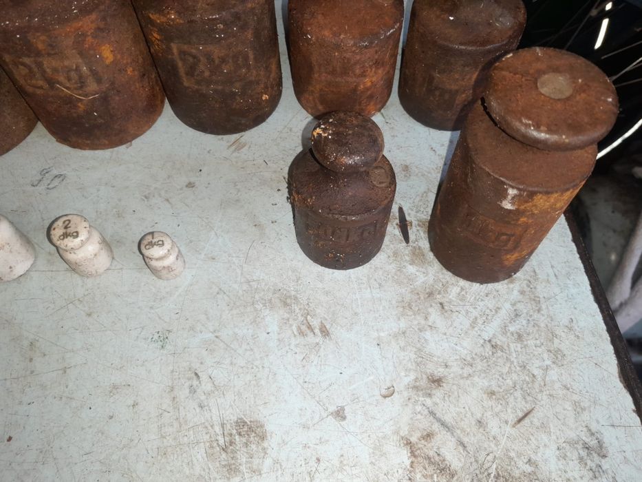 Zestaw odważniki do wagi PRL