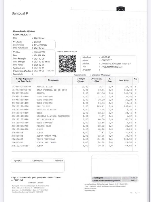 Peugeot 308 1.6 ehdi STYLE NACIONAL