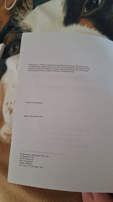 Podstawy anatomii zwierząt domowych, wydanie 2014