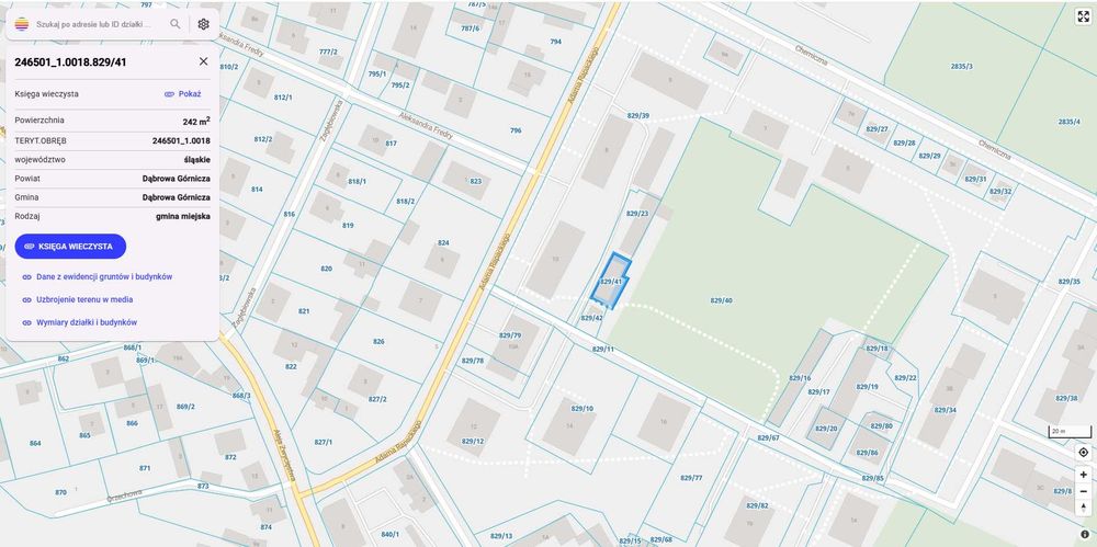 Sprzedam działkę budowlaną. Idealna pod garaże. Ząbkowice - Dąbrowa G.