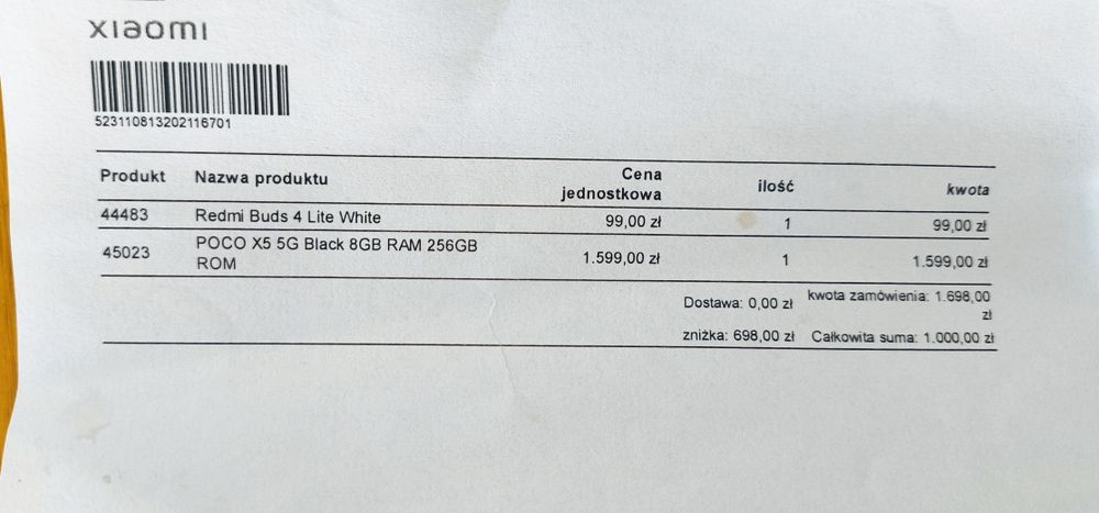 Xiaomi POCO X5 5g