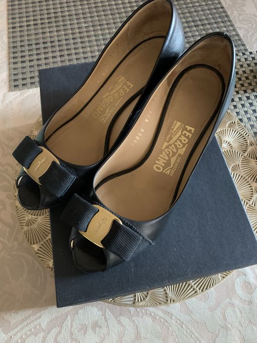 Туфлі люксові Salvatore Ferragamo на танкетці, розмір 36