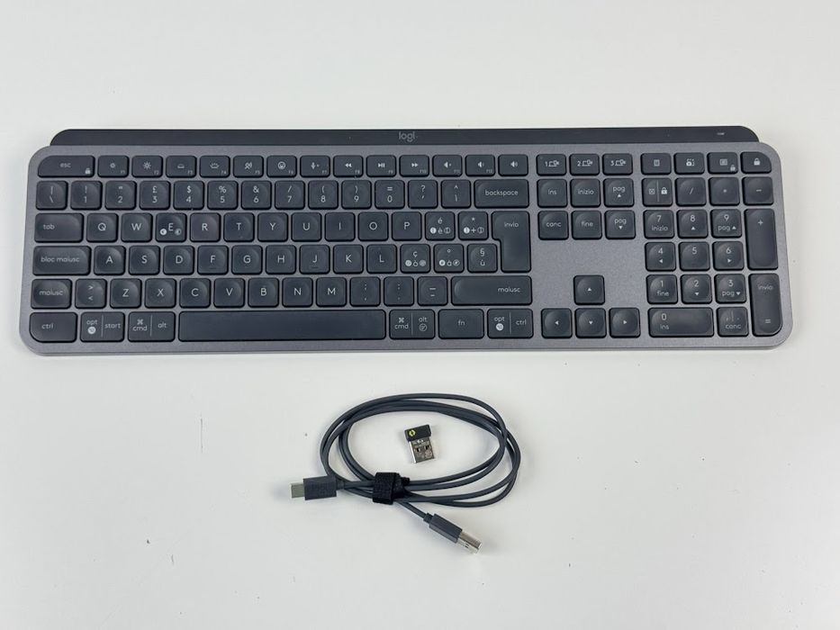 Klawiatura bezprzewodowa Logitech MX Keys S Graphite Italiano QWERTY (920-011575)