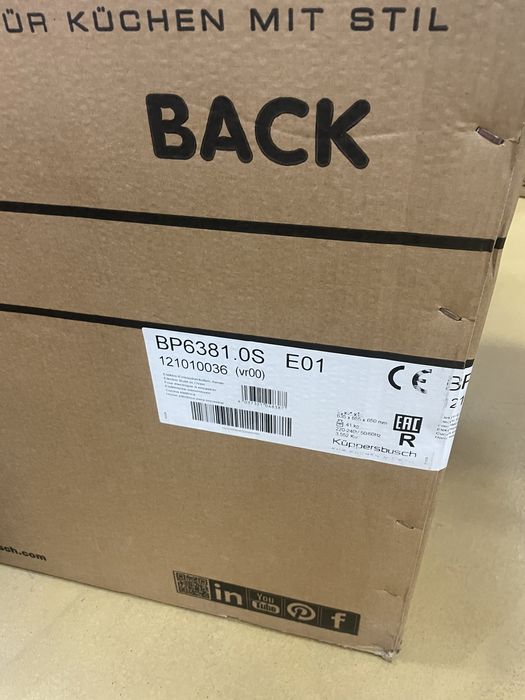 Nowy piekarnik z pyrolizą Kuppersbusch BP6381.0S, Wi-Fi