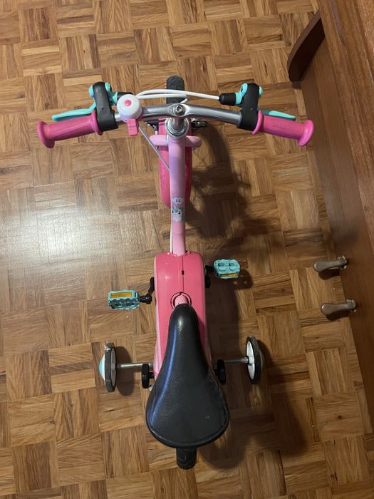 Bicicleta Criança B’TWIN 14” Rosa Unicórnio – Usada