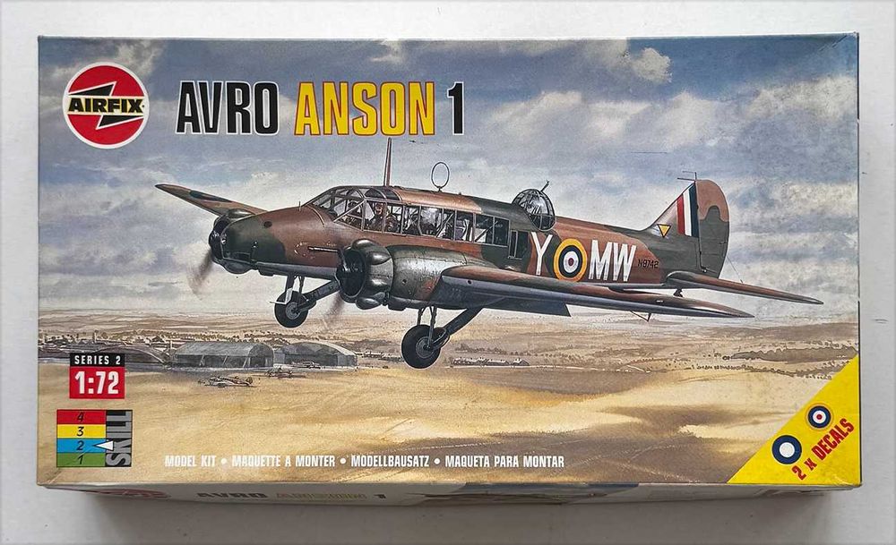 Airfix_AVRO Anson 1. ESc.1:72. Completo e como novo.