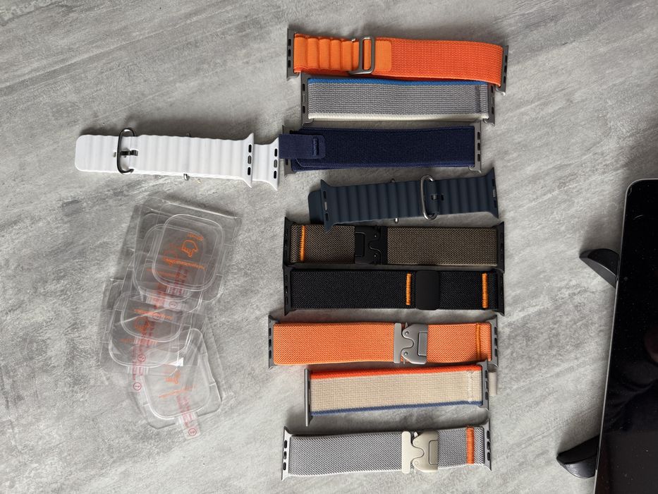 Ремешки ,Браслеты Apple Watch 1/11, Ultra 1.2 42-49mm защитные стекла