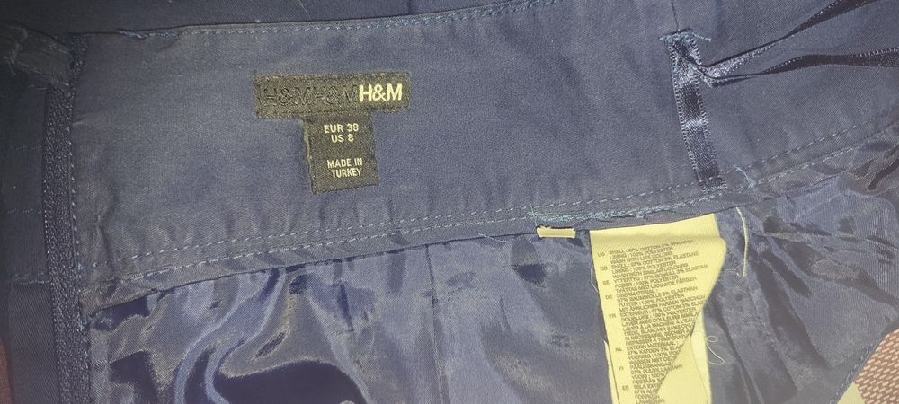Спідниця H&M однотонна синя