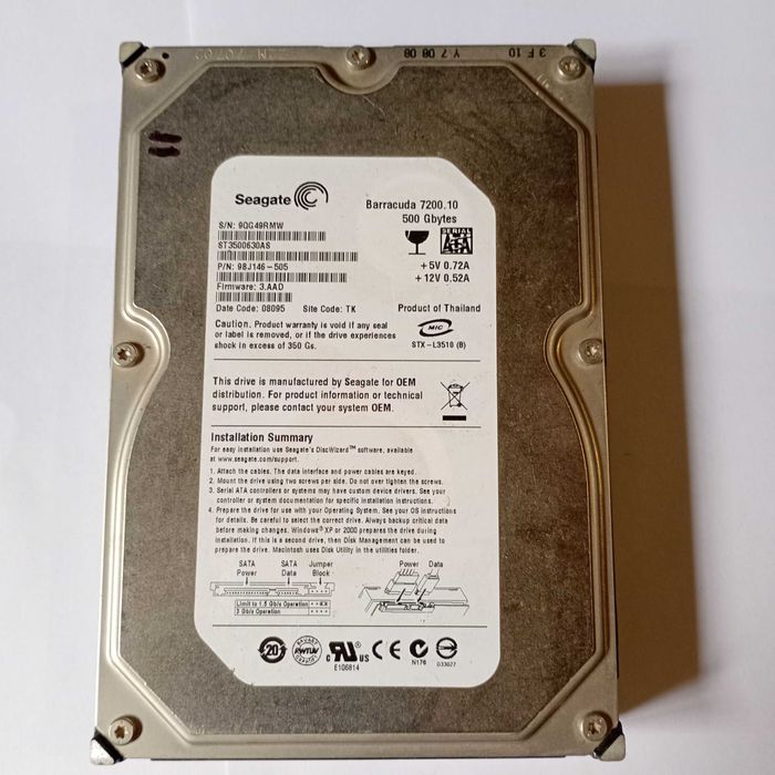 HDD 500Gb para Desktop