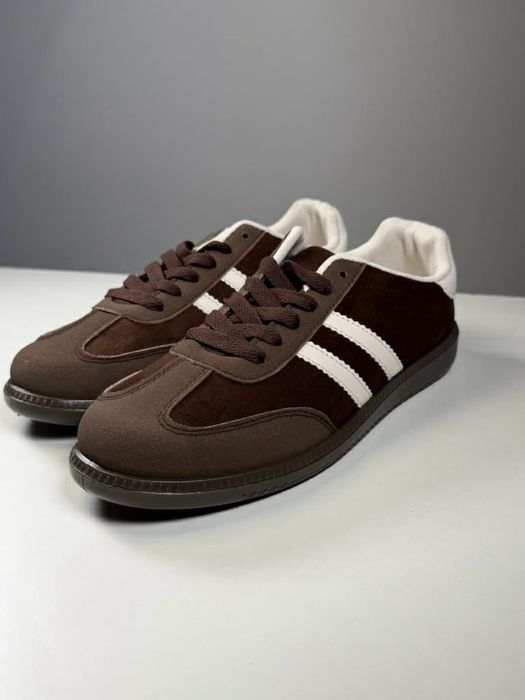 Brązowe sneakersy a'la Samba / Terrace Style – NOWE!