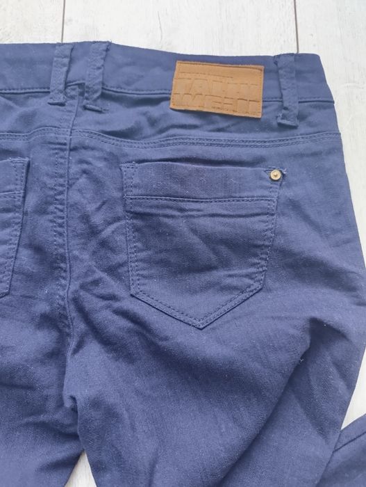 Spodnie materiałowe tally Weijl s 36 granatowe r