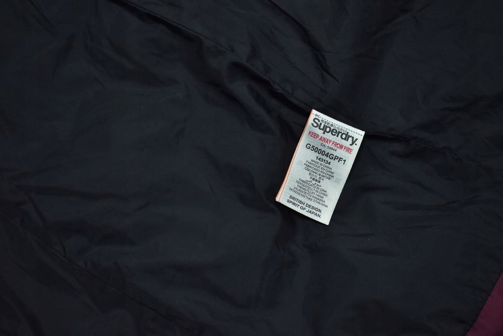 Superdry Glacier Bordowa Ocieplana Kurtka Damska Parka L