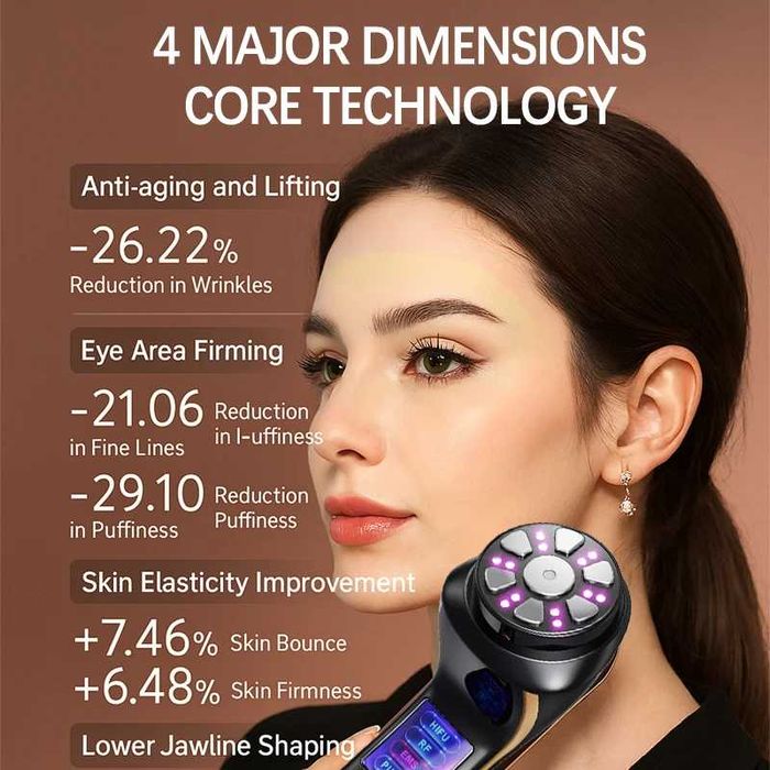 Aparelho Beleza HIFU 4 em 1 Profissional Lifting, RF, EMS e Pulso NOVO