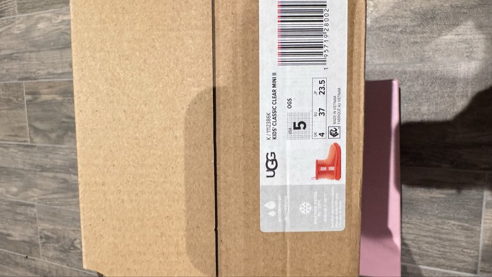 Уггі UGG прозорі помаранчеві оригінал 37-38