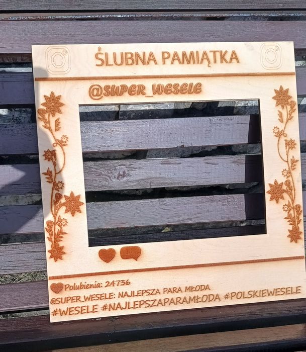 Wesele - ramka, pudełko na koperty