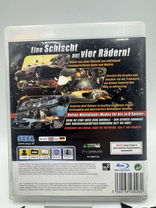 Full Auto 2 Battlelines Ps3 Gwarancja