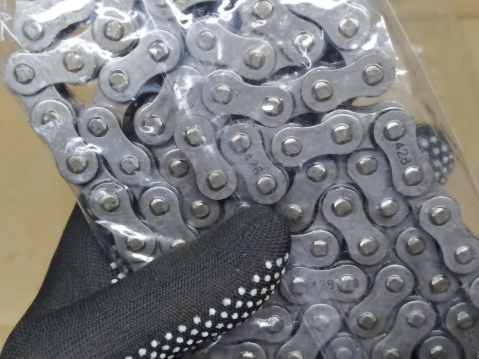 Звезды и цепь 428- 14/41, 14/38 к-кт мопеда Дельта Альфа Мустанг