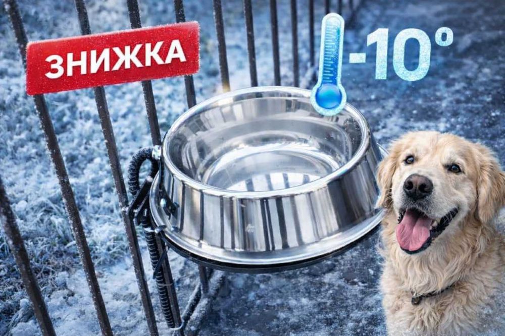 Розпродаж складу! Миска з підігрівом для тварин №7 з нержавіючої сталі