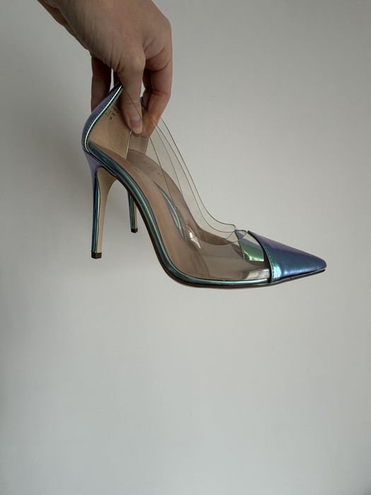 Buty na obcasie transparentne rozmiar 38 mermaid holograficzne