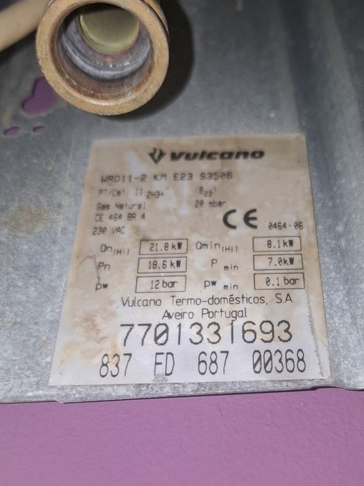 Esquentador Vulcano Ventilado