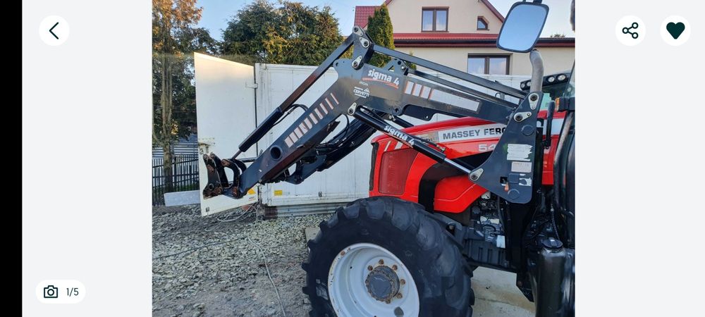 Ładowacz czołowy tur Massey Ferguson