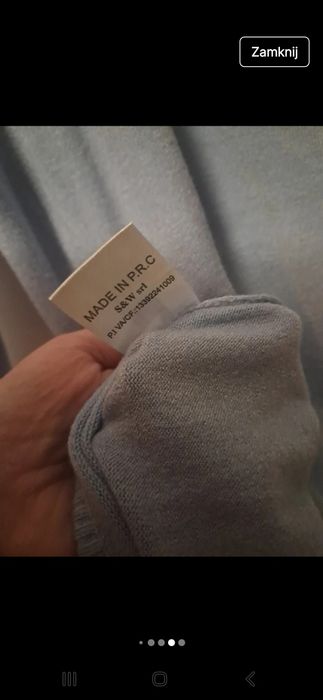 Golfik błękit do L/XL