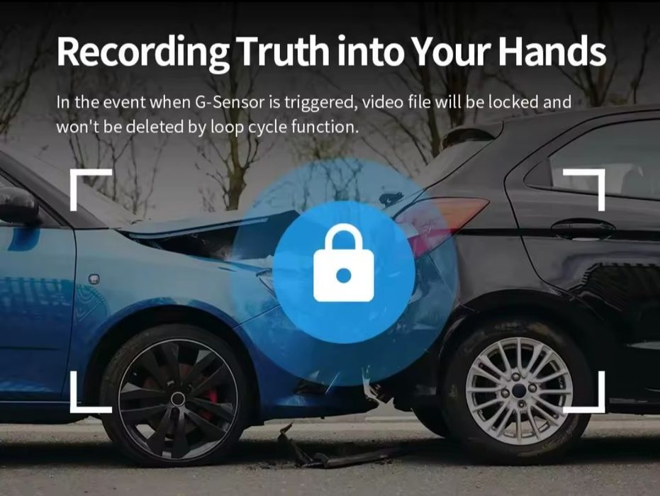 Kamera samochodowa Full HD z WiFi–kąt170°,tryb nocny,aplikacja mobilna