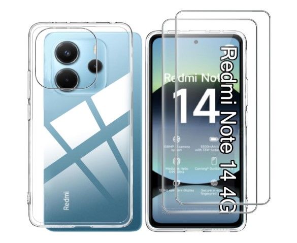 etui effcotuo do xiaomi redmi note 14 4g z 2 szkła hartowane