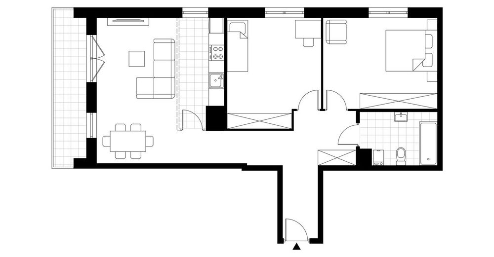 3-pokojowe mieszkanie 73m2 + balkon