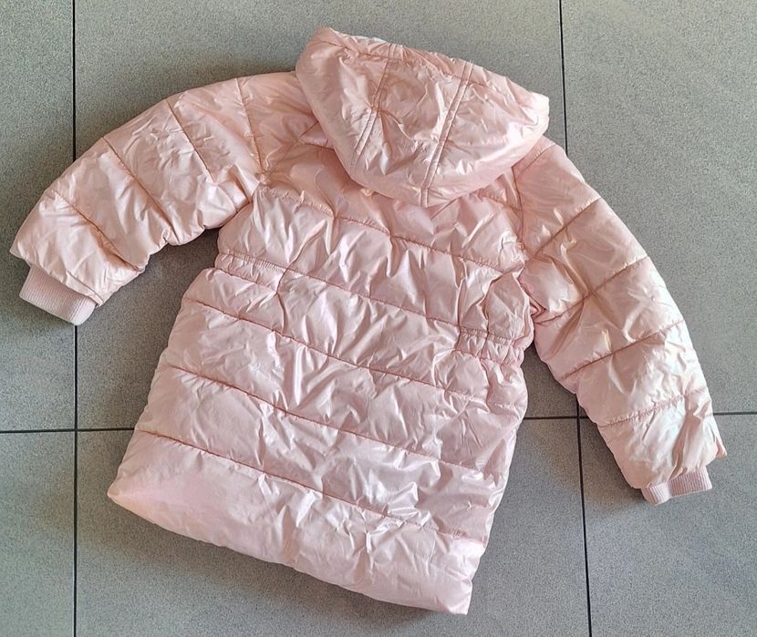 Kurtka zimowa puchowa ocieplana płaszczyk Sinsay dziewczęcy 116