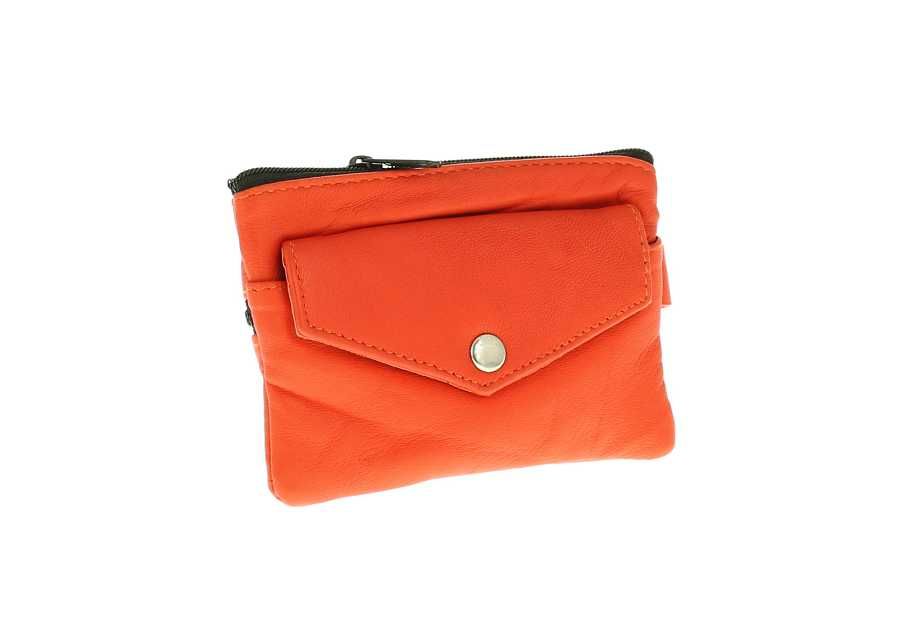 Pomarańczowe etui na klucze kluczówka skórzana kolory