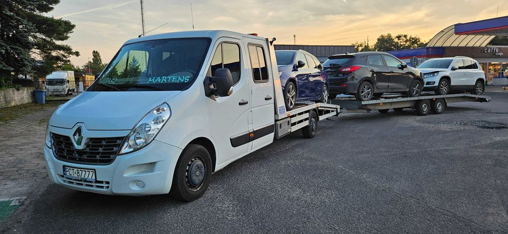 Transport Pojazdów Holowanie Pomoc Drogowa Lubasz Polska Europa