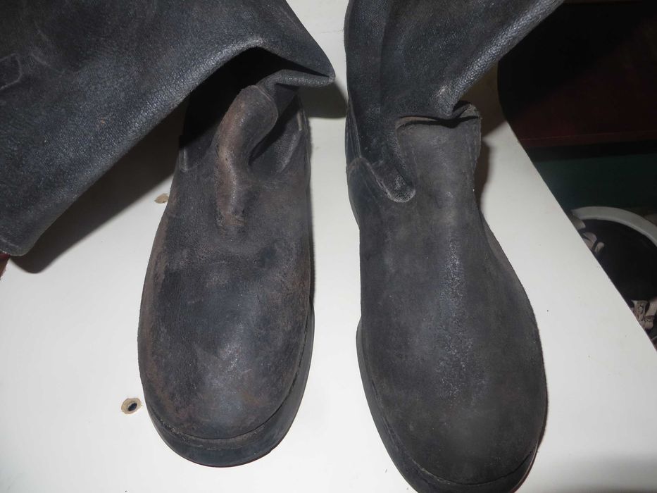 Сапоги военные юфтевые кирзовые Размер 41 Стелька 26.2 см Киев 1992 г