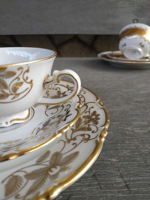 Чайное трио тройка чайне тріо трійка Германия Бавария Винтаж Фарфор