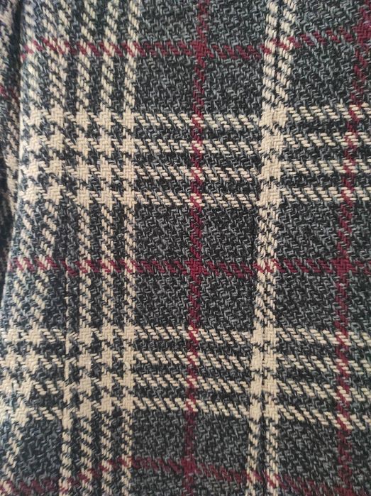 Casaco com padrão xadrez