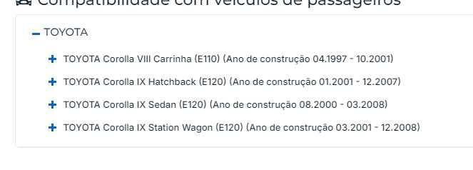 JOGO DE CALÇOS // TOYOTA (E110 - 04.978/10.01)